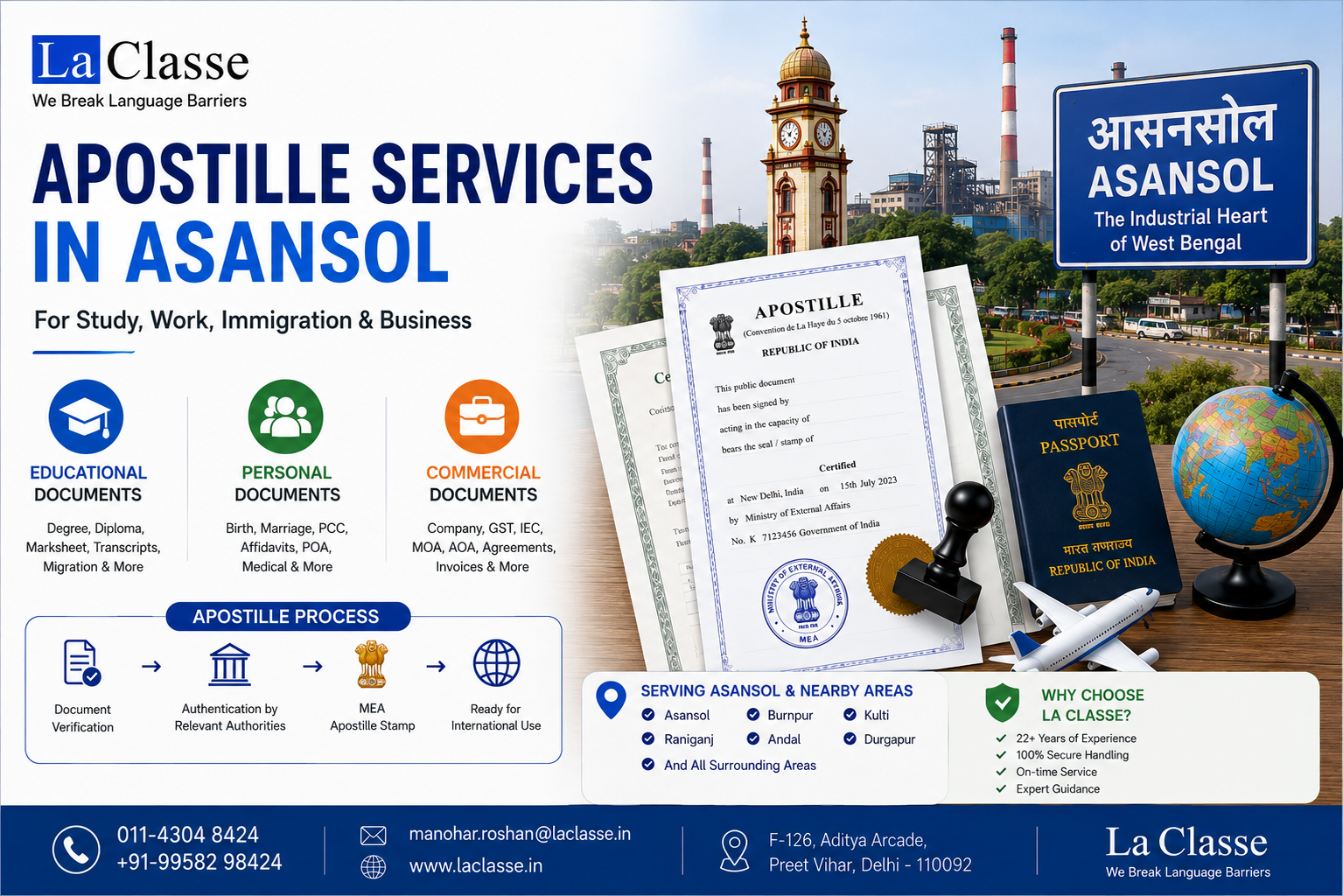 Apostille Services in Asansol: Documents & Complete Guide